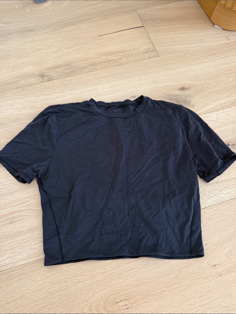 lululemon athletica Black Short Sleeve Crew Tee